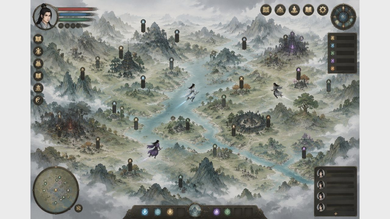 鬼谷八荒 地图探索 画面 8