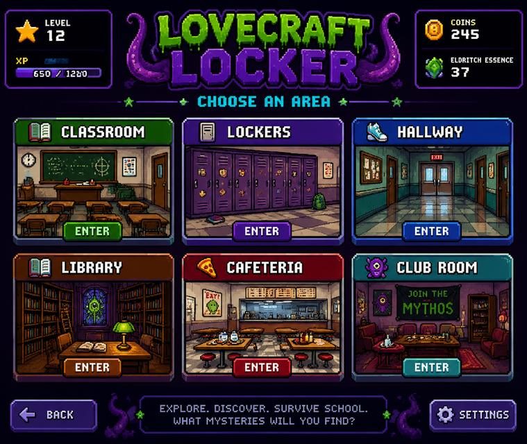 Lovecraft Locker 成就收集 玩法截图 2