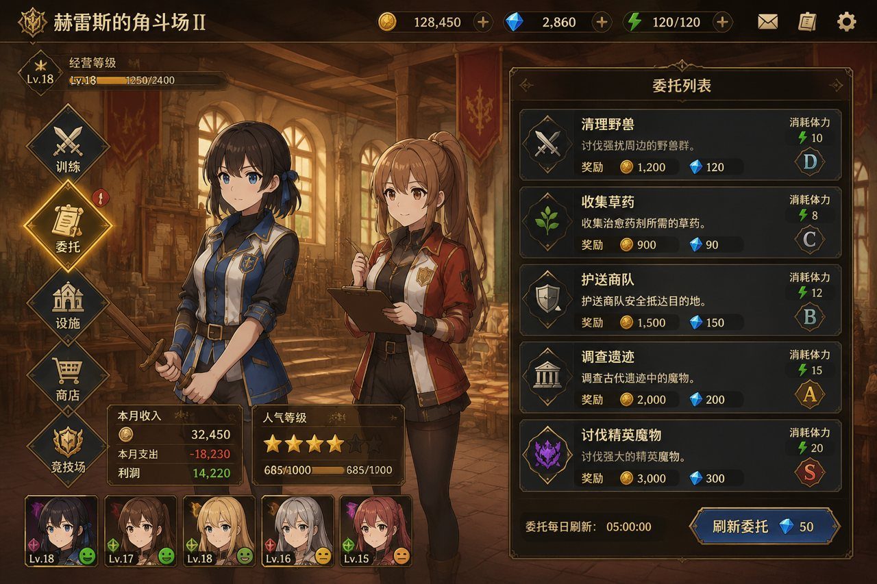 赫雷斯的角斗场Ⅱ 剧情互动 内容截图 3