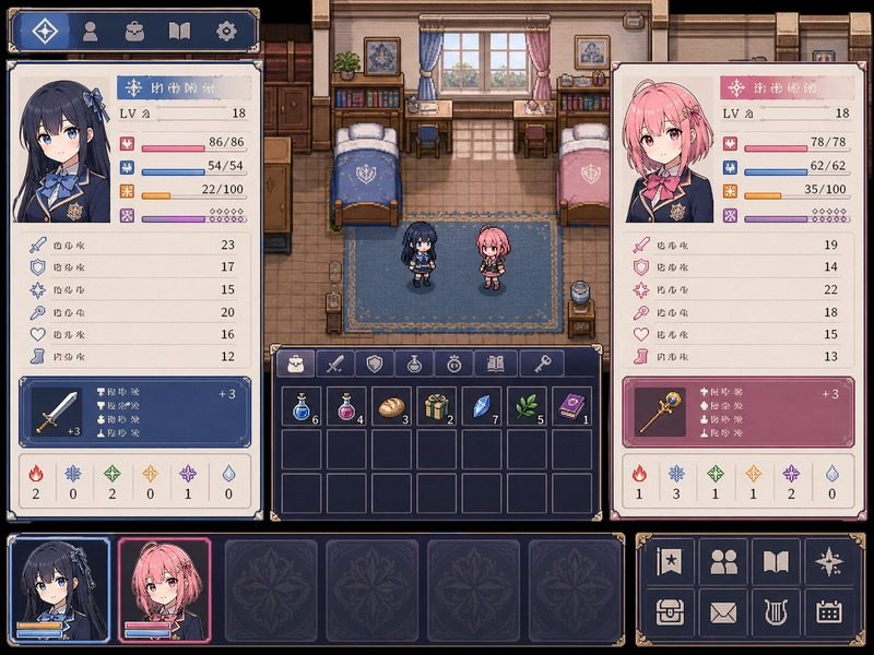 终末的自我主义Ver1 学院冒险 内容截图 3